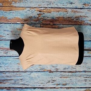 Marc New York Faux Leather Perforated Blouse